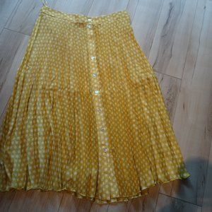 Polca dot pleated Plus Size Skirt